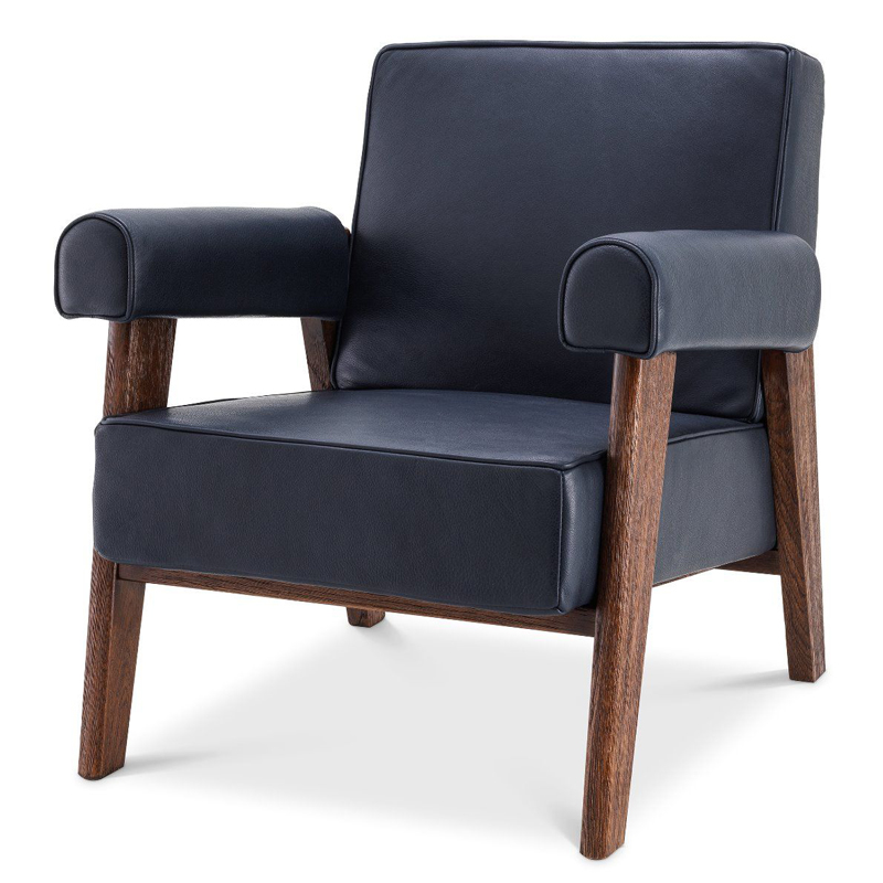 Кресло Eichholtz Chair Milo Коричневый Темно-синий Кресло Eichholtz Chair Milo Коричневый Темно-синий в Грозном | Loft Concept
