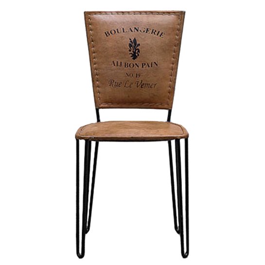 Стул Leather chair vintage No 19 Коричневый Черный Стул Leather chair vintage No 19 Коричневый Черный в Грозном | Loft Concept