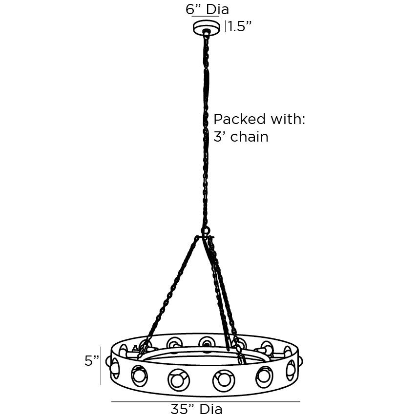 Люстра Arteriors REDONDO CHANDELIER Люстра Arteriors REDONDO CHANDELIER в Грозном