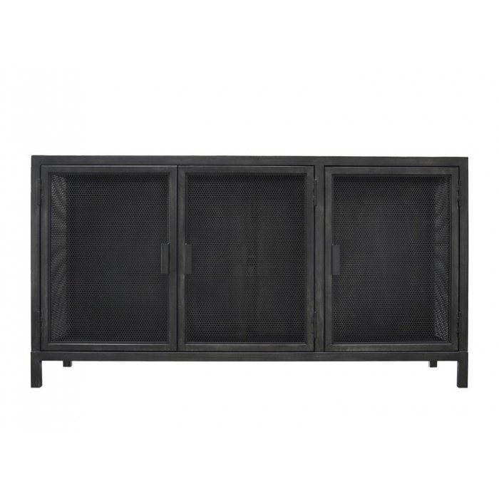 Буфет с 3-мя дверцами из металлической сетки Industrial Loft Dark Metal 3 Door Beto Cabinet Черный Буфет с 3-мя дверцами из металлической сетки Industrial Loft Dark Metal 3 Door Beto Cabinet Черный в Грозном | Loft Concept