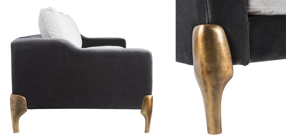 Диван Brass Legs Shovels Диван Brass Legs Shovels - Loft-Concept в Грозном