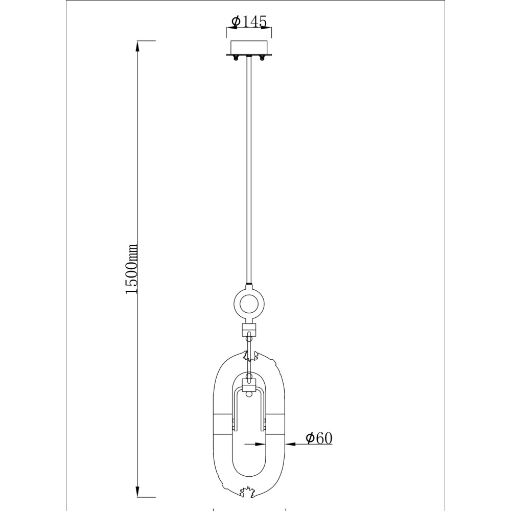 Подвесной светильник с овальным плафоном Fantasy Geometry в Грозном