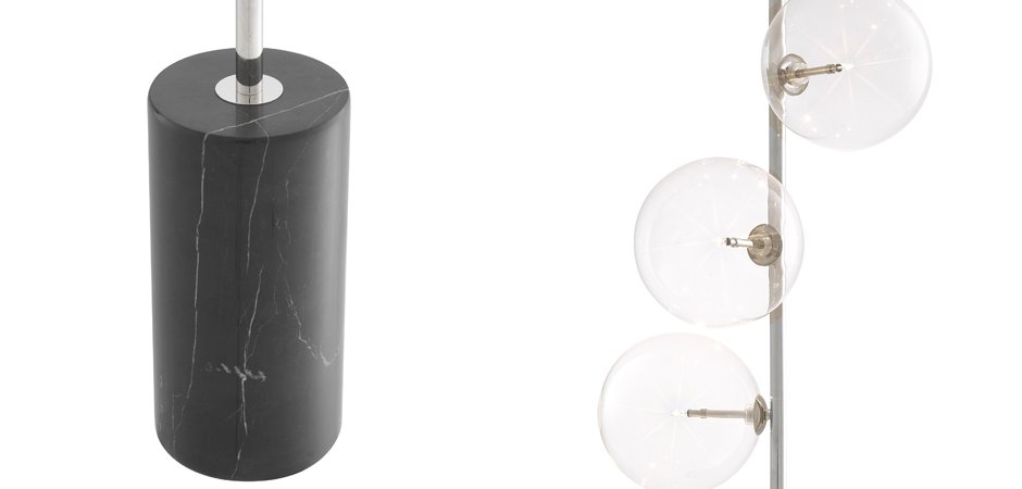 Торшер Eichholtz Floor Lamp Tempo Nickel Торшер Eichholtz Floor Lamp Tempo Nickel - Loft-Concept в Грозном