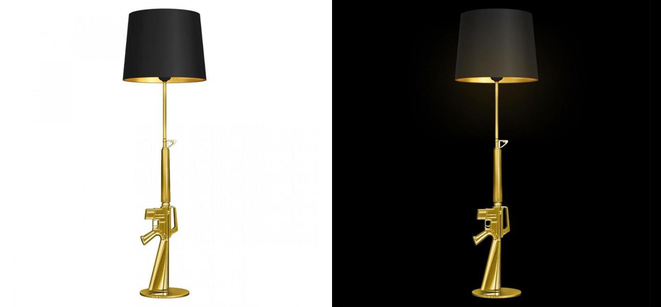 Торшер FLOS Lounge Gun Золотое ружье - фото