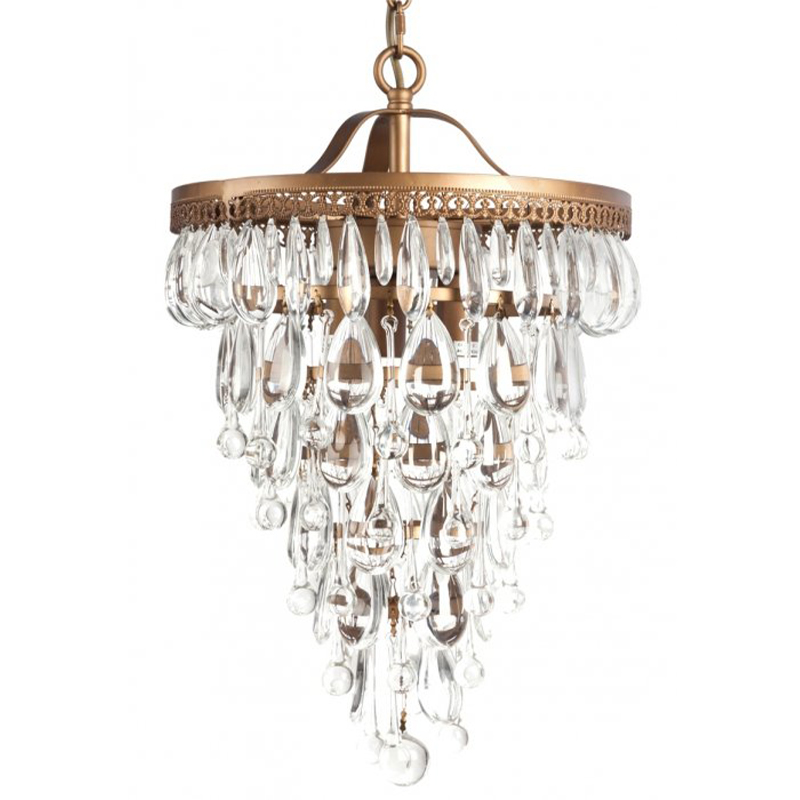 Люстра Clarissa Glass Drop Pendant 30 Бронза Люстра Clarissa Glass Drop Pendant 30 Бронза в Грозном | Loft Concept