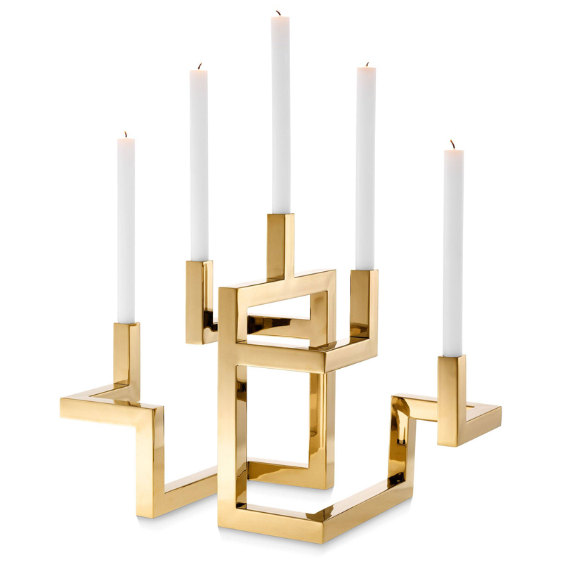 Подсвечник Eichholtz Candle Holder Skyline Латунь Подсвечник Eichholtz Candle Holder Skyline Латунь в Грозном | Loft Concept