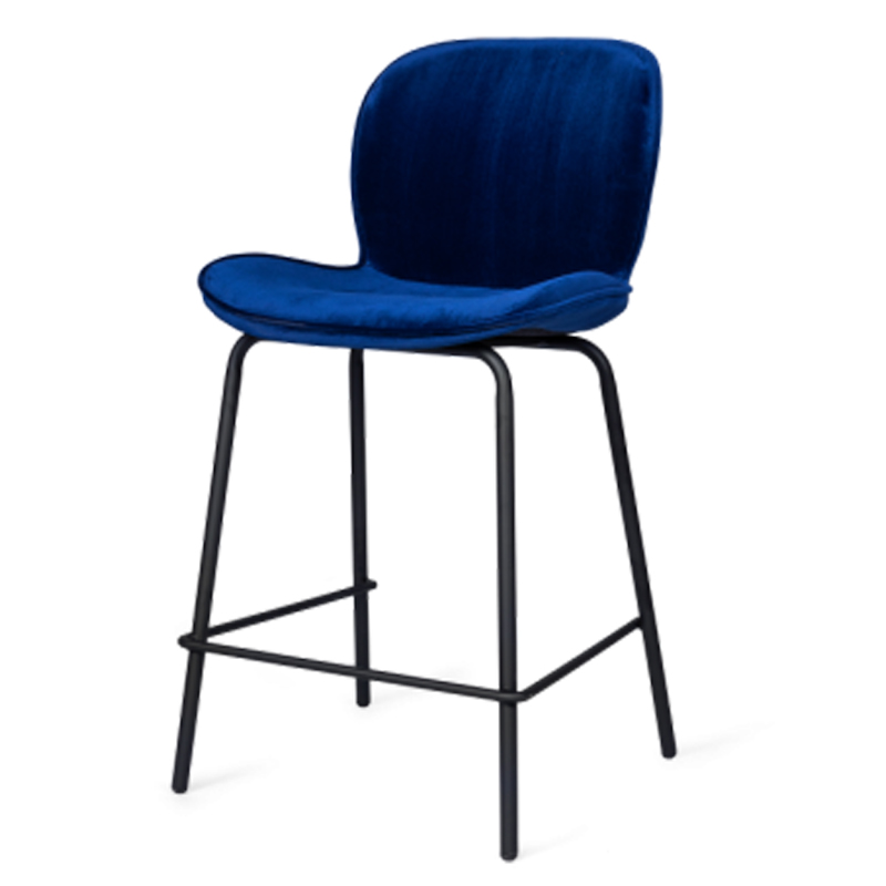 Полубарный стул Ardit Chair Черный Синий Полубарный стул Ardit Chair Черный Синий в Грозном | Loft Concept