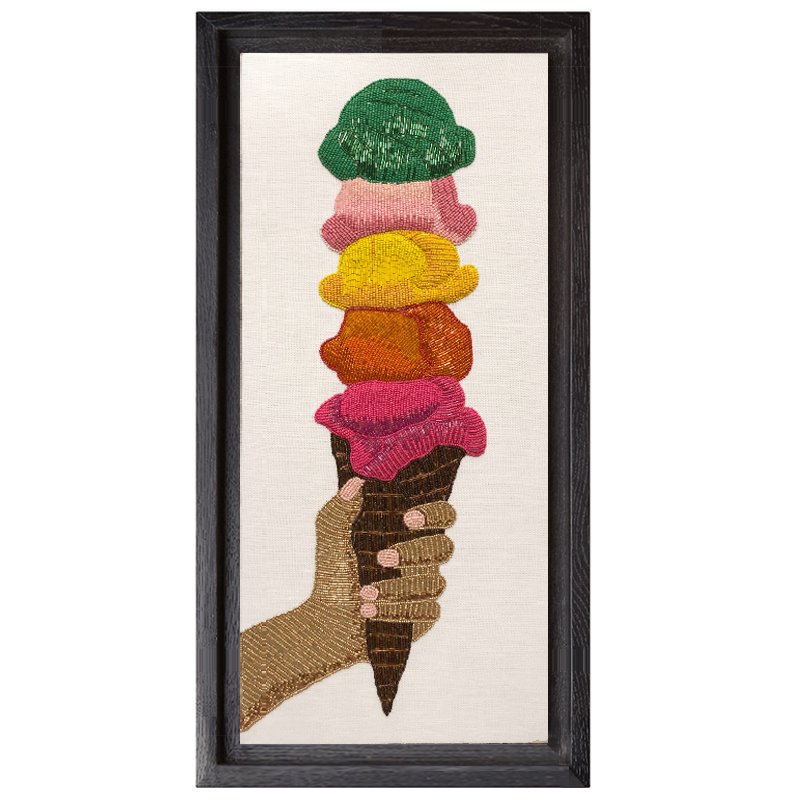 Панно Jonathan Adler ICE CREAM BEADED WALL ART Мульти в Грозном | Loft Concept 