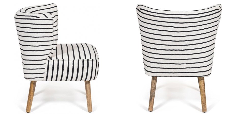 Кресло Black and White Stripes Кресло Black and White Stripes - Loft-Concept в Грозном