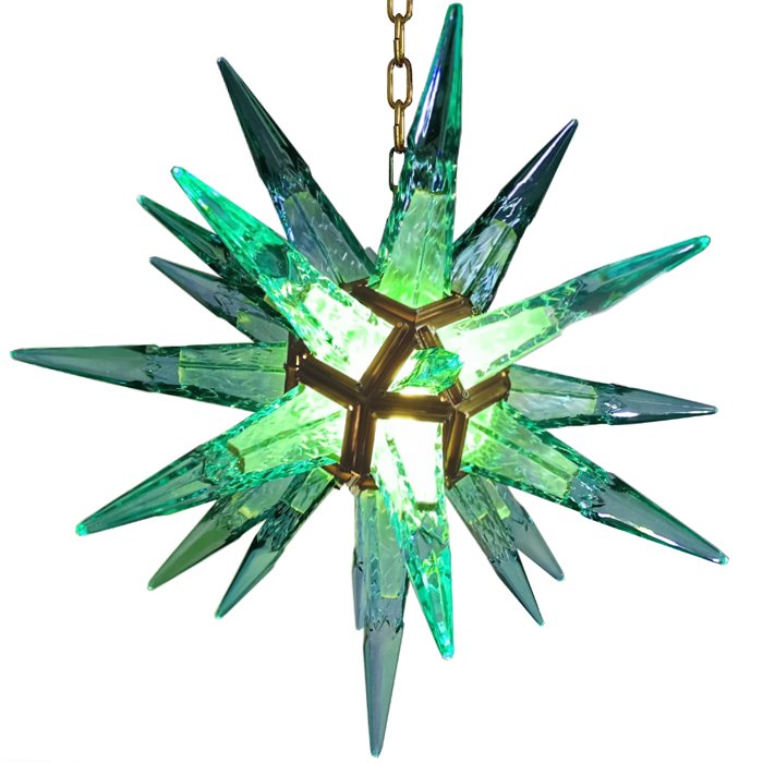 Люстра Chandelier Star Turquoise Латунь Люстра Chandelier Star Turquoise Латунь в Грозном | Loft Concept