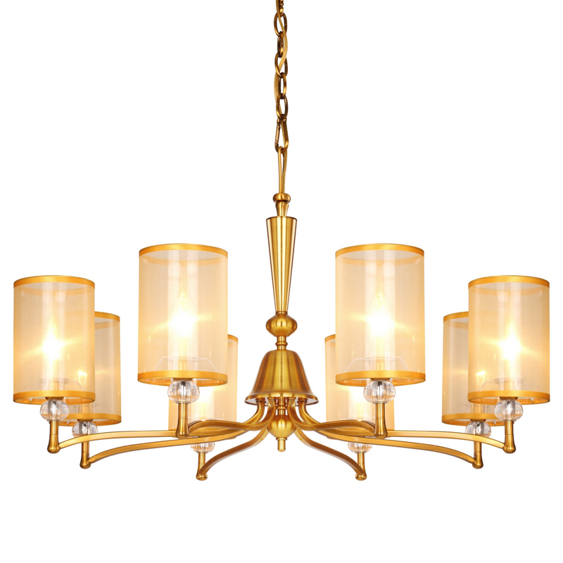 Люстра Boniface Chandelier 85 Латунь Золотой Шампань Прозрачный Люстра Boniface Chandelier 85 Латунь Золотой Шампань Прозрачный в Грозном | Loft Concept
