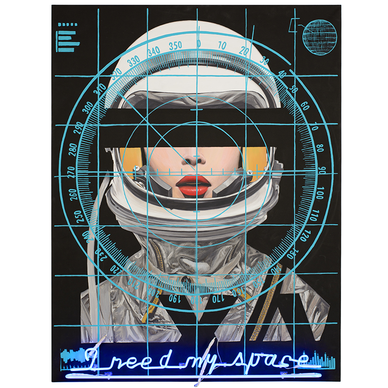 Картина Cosmo Girl с декоративной подсветкой Мульти Картина Cosmo Girl с декоративной подсветкой Мульти в Грозном | Loft Concept