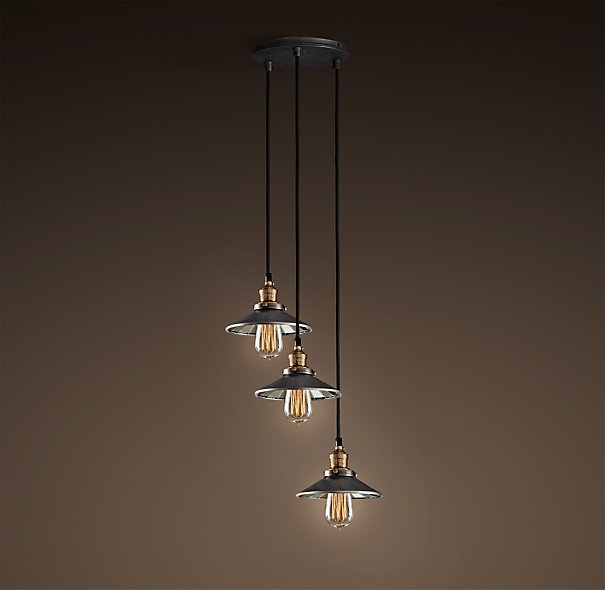 Люстра Loft Cone Pendant Reflector 3 Черный Люстра Loft Cone Pendant Reflector 3 Черный в Грозном | Loft Concept