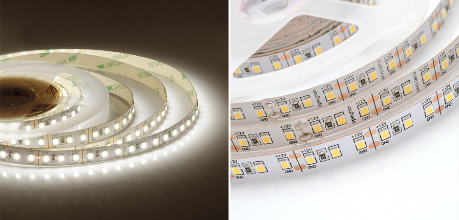 Светодиодная лента 14,4W/m 120LED/m 2835SMD теплый белый Светодиодная лента 14,4W/m 120LED/m 2835SMD теплый белый - Loft-Concept в Грозном