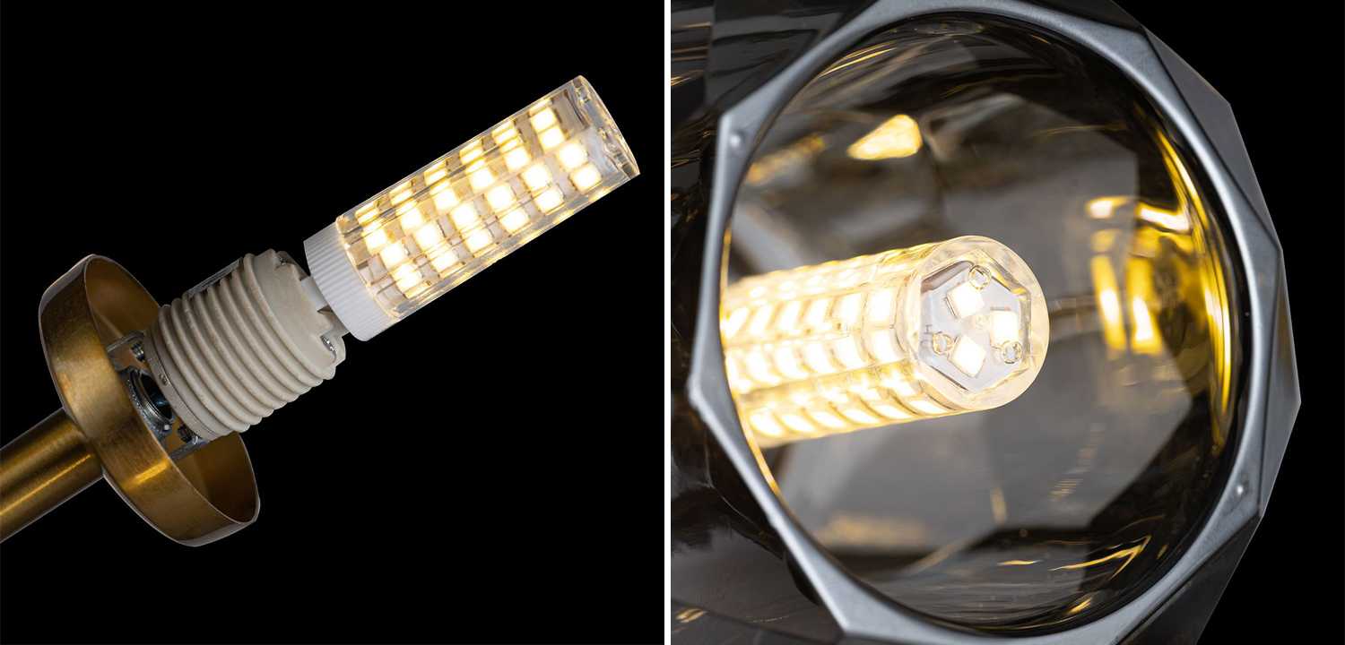 Люстра Boule De Cristal smoky 18 - фото