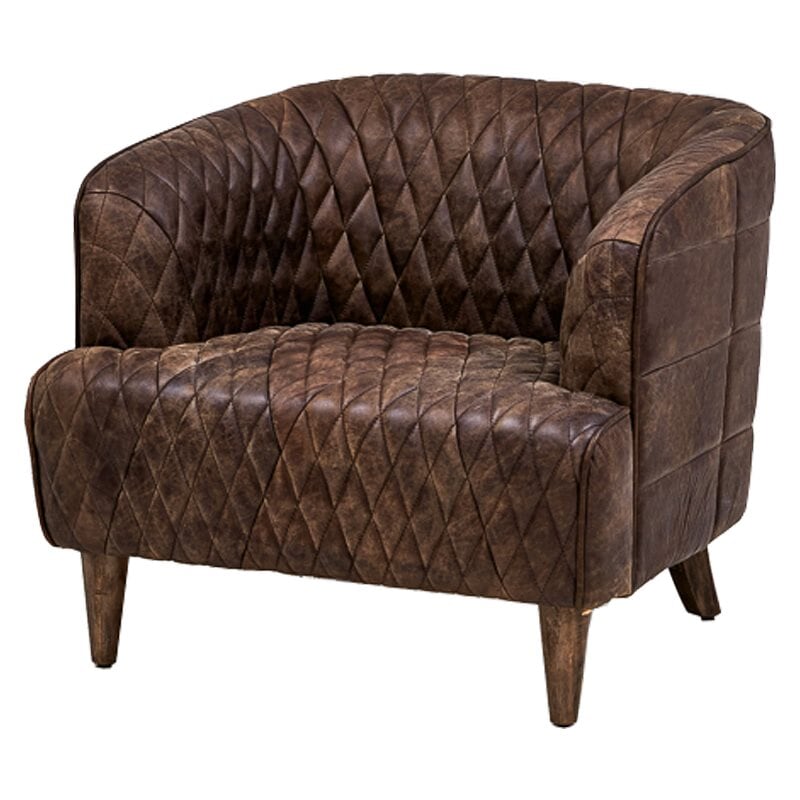 Philadelphia Armchair Кресло из Коричневой Винтажной Кожи Коричневый винтаж Philadelphia Armchair Кресло из Коричневой Винтажной Кожи Коричневый винтаж в Грозном | Loft Concept