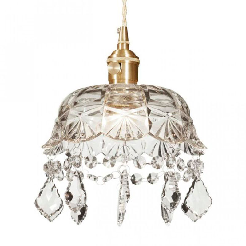 Подвесной светильник lee broom DECANTERLIGHT pendant VI Латунь Прозрачное Стекло в Грозном | Loft Concept 