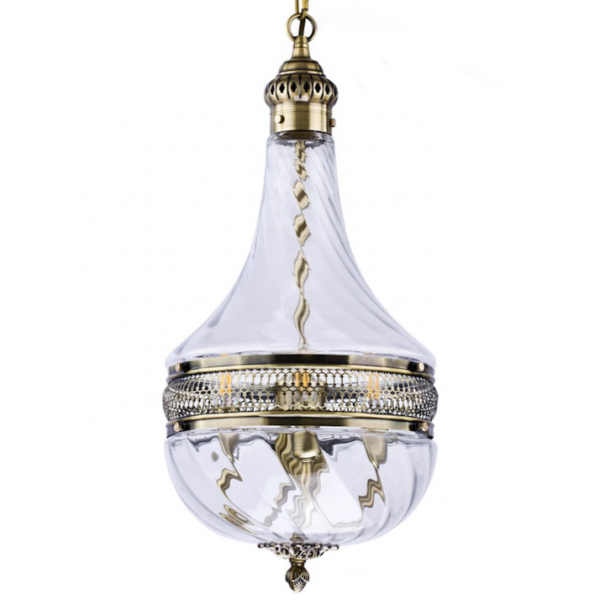 Люстра Capitol Hill Glass Pendant 30 Bronze Темная бронза винтаж Люстра Capitol Hill Glass Pendant 30 Bronze Темная бронза винтаж в Грозном | Loft Concept