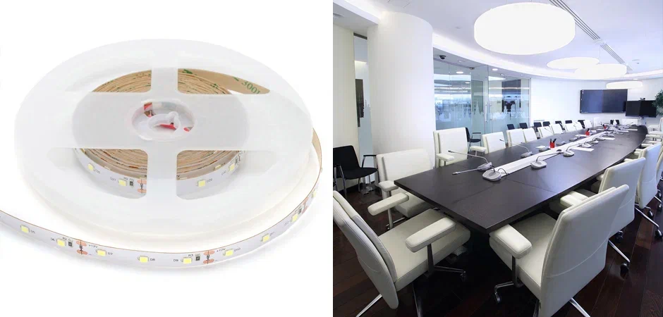 Светодиодная лента 9,6W/m 60LED/m 2835SMD холодный белый Светодиодная лента 9,6W/m 60LED/m 2835SMD холодный белый - Loft-Concept в Грозном