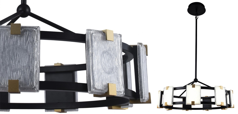 Люстра Rectangular Glass Plafon D68 Люстра Rectangular Glass Plafon D68 - Loft-Concept в Грозном