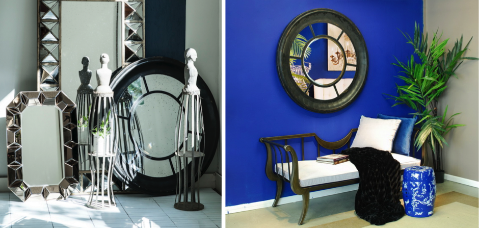 Зеркало настенное состаренное Black Round Window Зеркало настенное состаренное Black Round Window - Loft-Concept в Грозном