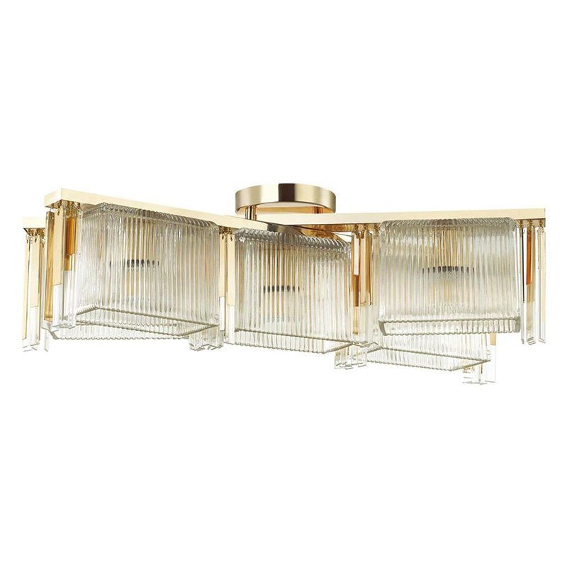 Люстра Madelen Gold Chandelier 5 Глянцевое золото Прозрачный (Transparent) Люстра Madelen Gold Chandelier 5 Глянцевое золото Прозрачный (Transparent) в Грозном | Loft Concept