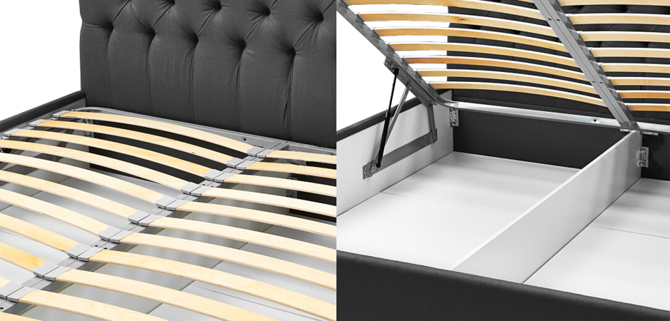 Кровать Gray Capitone Bed Кровать Gray Capitone Bed - Loft-Concept в Грозном