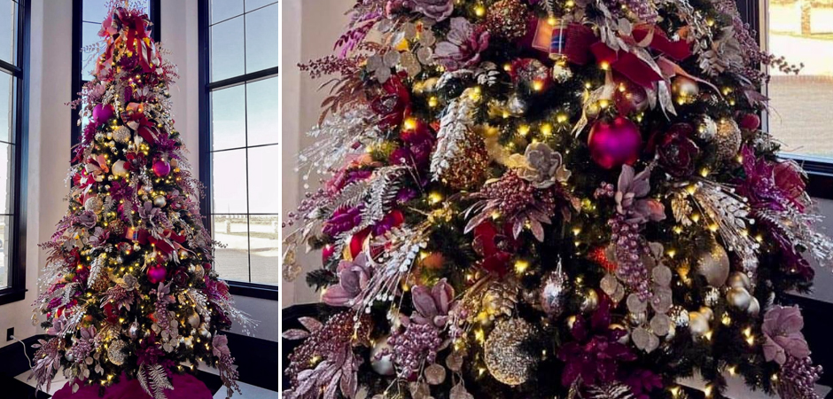 Дизайнерская Елка Премиум украшенная Лиловым Декором Christmas Tree Lilac Premium Дизайнерская Елка Премиум украшенная Лиловым Декором Christmas Tree Lilac Premium - Loft-Concept в Грозном