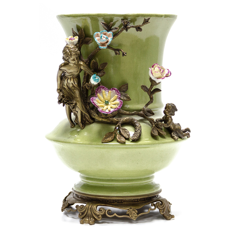 Ваза Bronze Mother Child Vase Бронза Зеленый смок Мульти Ваза Bronze Mother Child Vase Бронза Зеленый смок Мульти в Грозном | Loft Concept