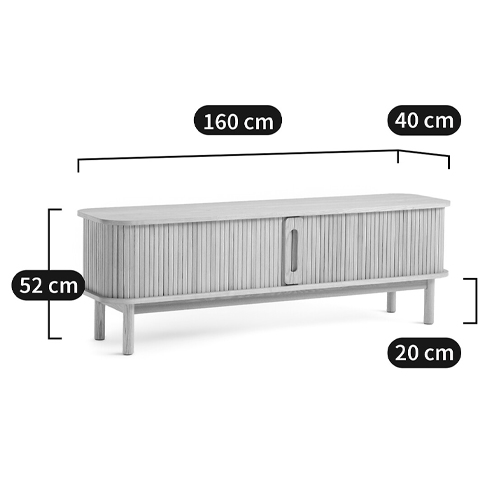 ТВ-тумба с двумя раздвижными дверцами Toinette Light TV Stand ТВ-тумба с двумя раздвижными дверцами Toinette Light TV Stand в Грозном