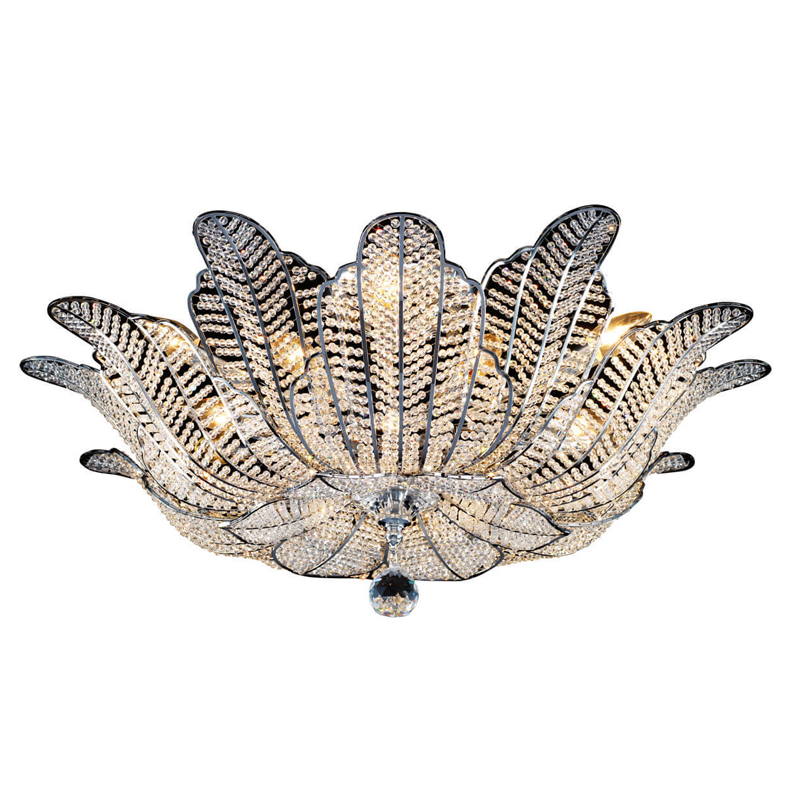 Потолочная люстра Franseza Chandelier chrome Хром Прозрачный (Transparent) Серебряный Потолочная люстра Franseza Chandelier chrome Хром Прозрачный (Transparent) Серебряный в Грозном | Loft Concept