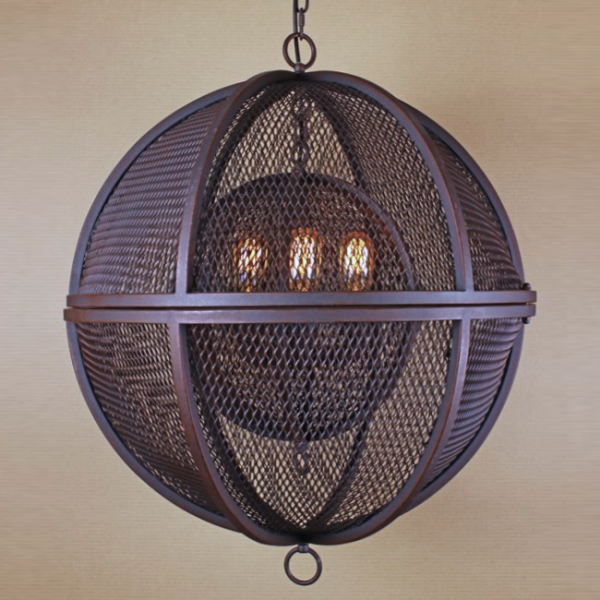 Люстра Double Sphere Pendant Коричневый Люстра Double Sphere Pendant Коричневый в Грозном | Loft Concept