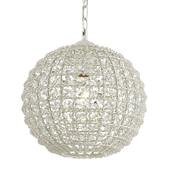 Люстра Casbah Crystal Pendant Globe Прозрачный Белый Люстра Casbah Crystal Pendant Globe Прозрачный Белый в Грозном | Loft Concept
