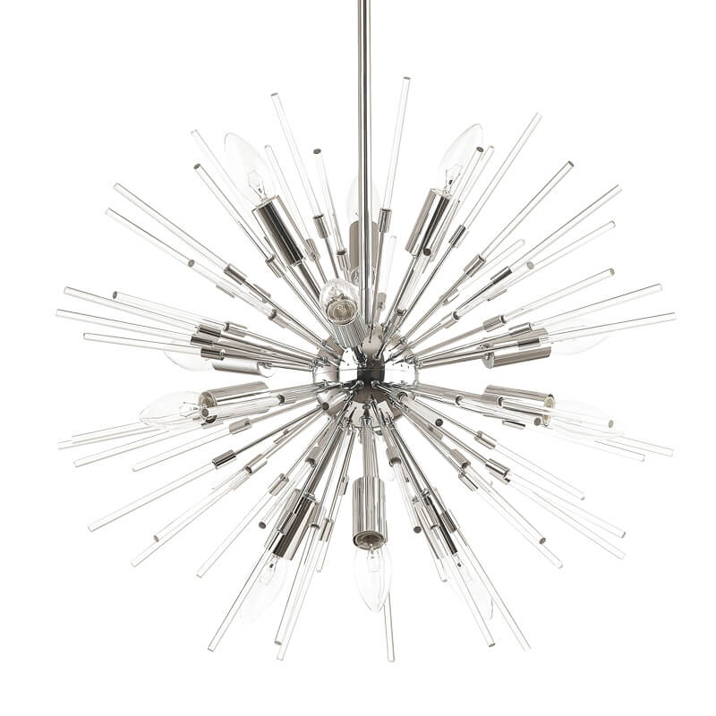 Люстра Welund Sputnik Chandelier chromium Хром Прозрачный Люстра Welund Sputnik Chandelier chromium Хром Прозрачный в Грозном | Loft Concept