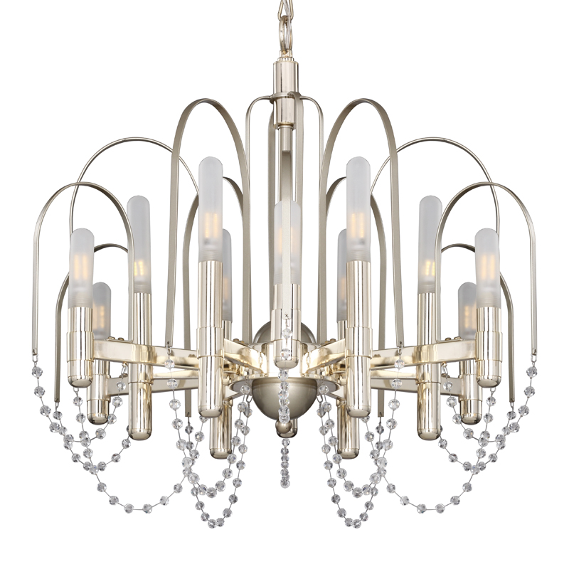 Люстра Perrine Chandelier 61 Золотой Шампань Прозрачный Белый Люстра Perrine Chandelier 61 Золотой Шампань Прозрачный Белый в Грозном | Loft Concept