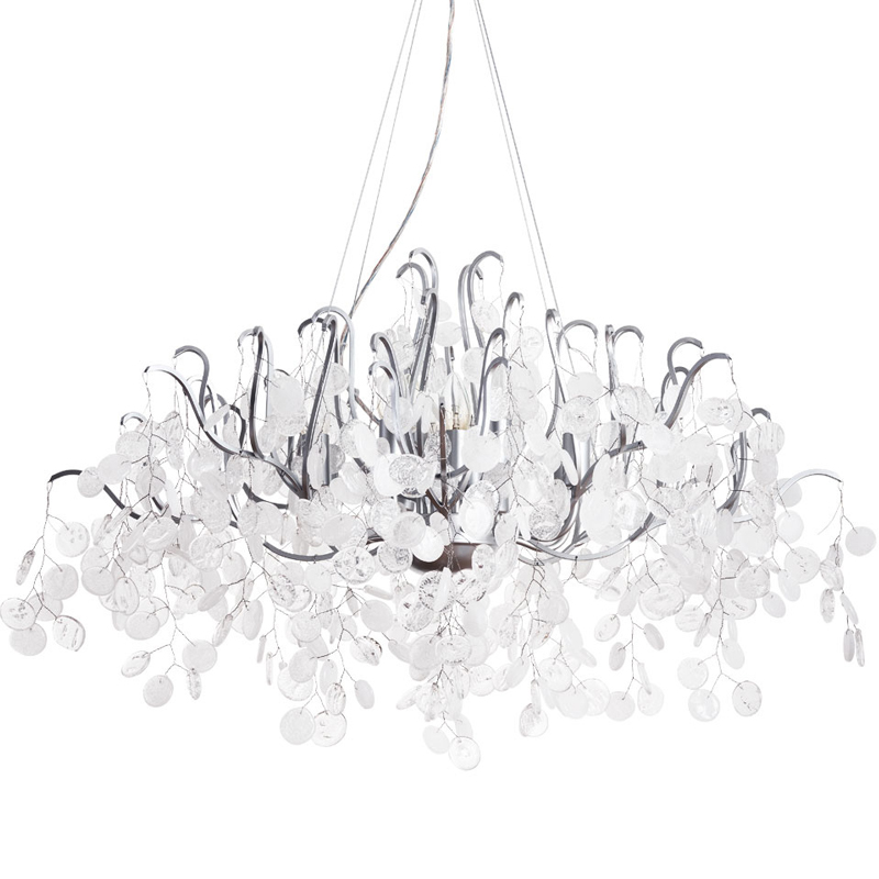 Люстра FAIRYTREE Chandelier Silver 100 Серебряный Прозрачное Стекло Люстра FAIRYTREE Chandelier Silver 100 Серебряный Прозрачное Стекло в Грозном | Loft Concept