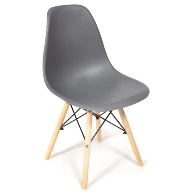 Стул DSW grey Серый Древесина Стул DSW grey Серый Древесина в Грозном | Loft Concept