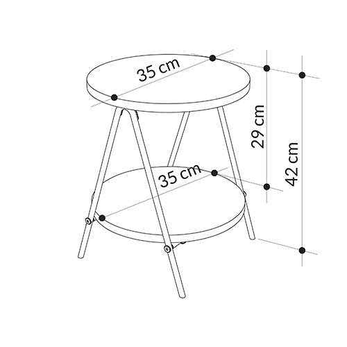 Стол приставной с 2-мя круглыми белыми столешницами ESSEL SIDE TABLE WHITE Стол приставной с 2-мя круглыми белыми столешницами ESSEL SIDE TABLE WHITE в Грозном