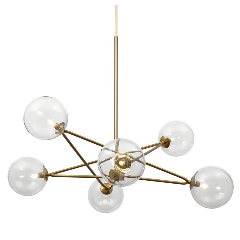 Люстра Chandelier Constellation Orbs Transparent Латунь Прозрачное Стекло Люстра Chandelier Constellation Orbs Transparent Латунь Прозрачное Стекло в Грозном | Loft Concept