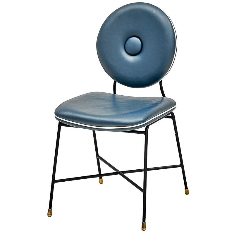 Стул Oliver Chair Черный Синий Стул Oliver Chair Черный Синий в Грозном | Loft Concept