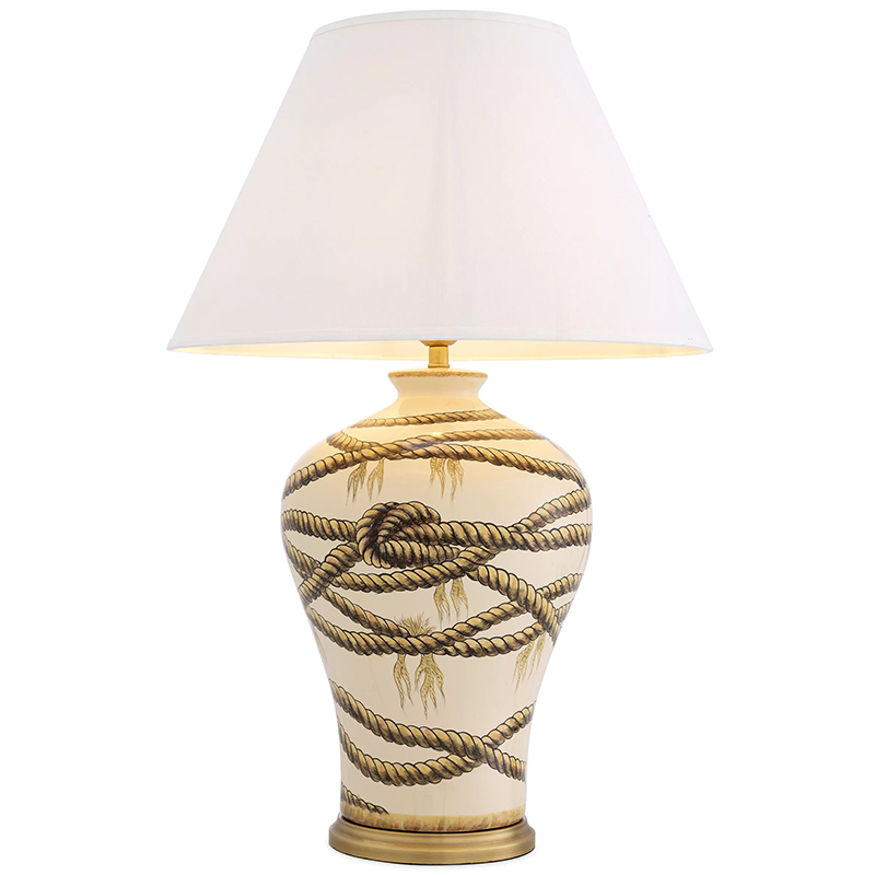 Настольная лампа Eichholtz Table Lamp Hernando Латунь Бежевый ivory ( слоновая кость ) Настольная лампа Eichholtz Table Lamp Hernando Латунь Бежевый ivory ( слоновая кость ) в Грозном | Loft Concept