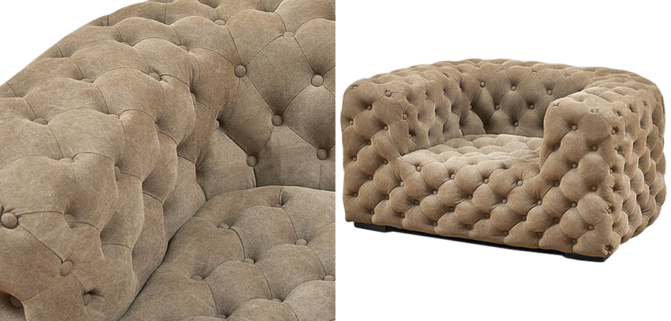 Кресло Soho Tufted Beige Armchair Кресло Soho Tufted Beige Armchair - Loft-Concept в Грозном