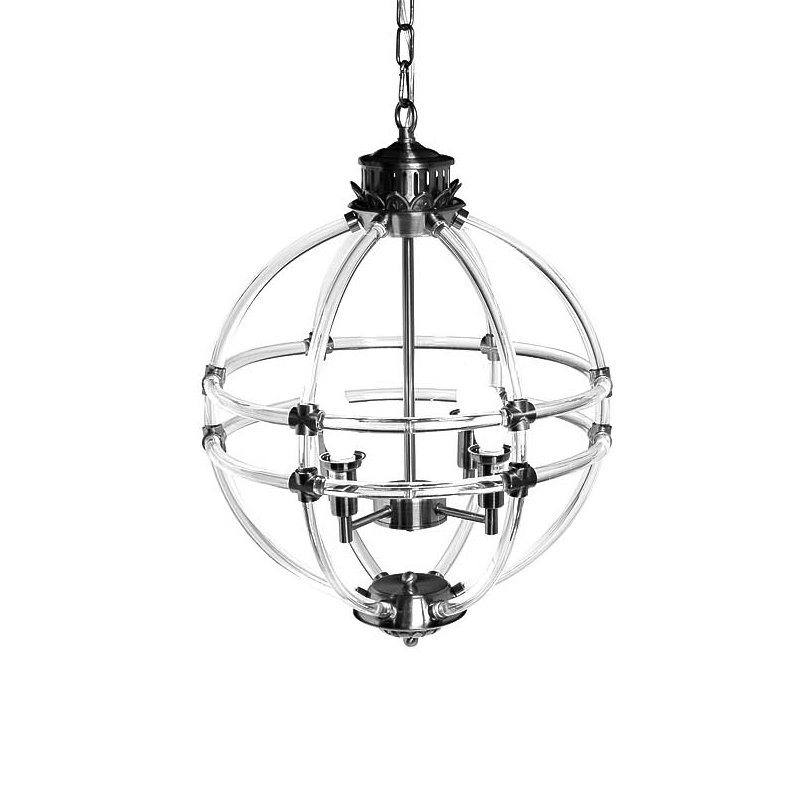 Люстра Eichholtz Chandelier Impero Silver Никель Прозрачный Люстра Eichholtz Chandelier Impero Silver Никель Прозрачный в Грозном | Loft Concept