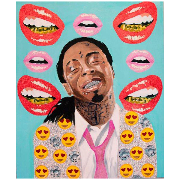 Картина Lil Wayne with Diamonds and Emoji Jacket on Grills Background Мульти Картина Lil Wayne with Diamonds and Emoji Jacket on Grills Background Мульти в Грозном | Loft Concept