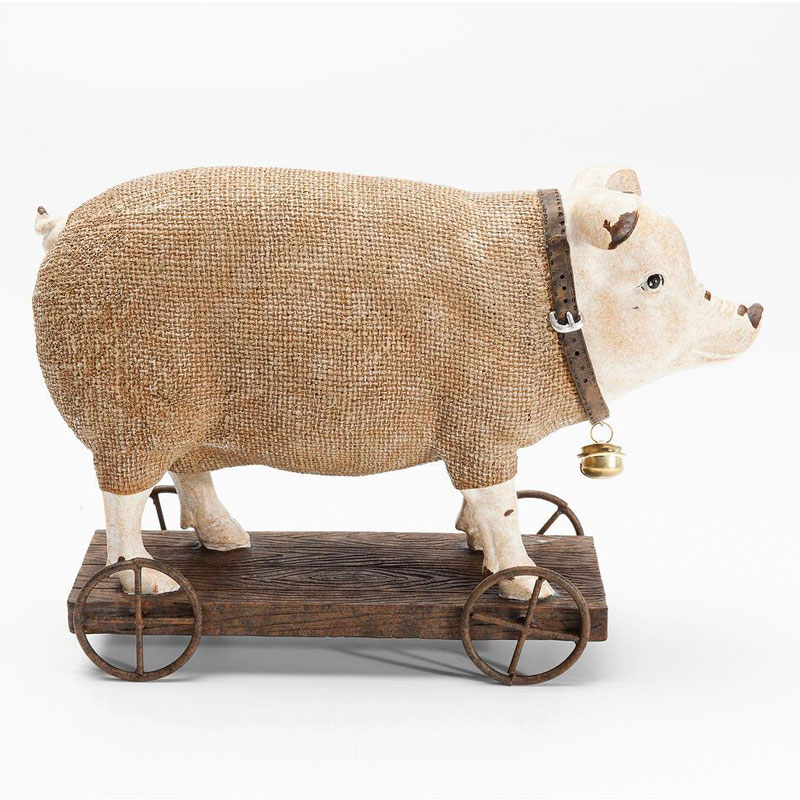Статуэтка поросенок Brown pig Коричневый ivory ( слоновая кость ) Статуэтка поросенок Brown pig Коричневый ivory ( слоновая кость ) в Грозном | Loft Concept