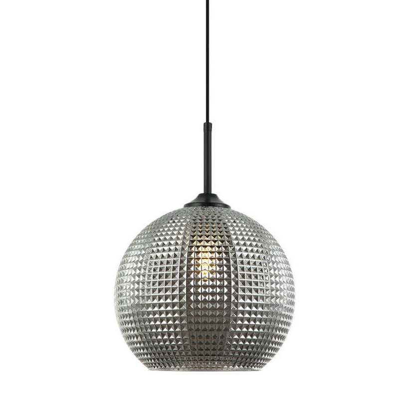 Подвесной светильник Crystal Galaxy Ball chrome glass Черный Серый Подвесной светильник Crystal Galaxy Ball chrome glass Черный Серый в Грозном | Loft Concept