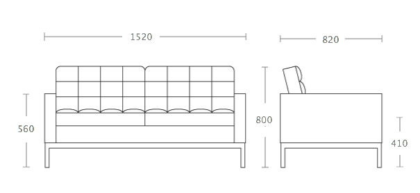 Диван Florence Knoll Settee в Грозном