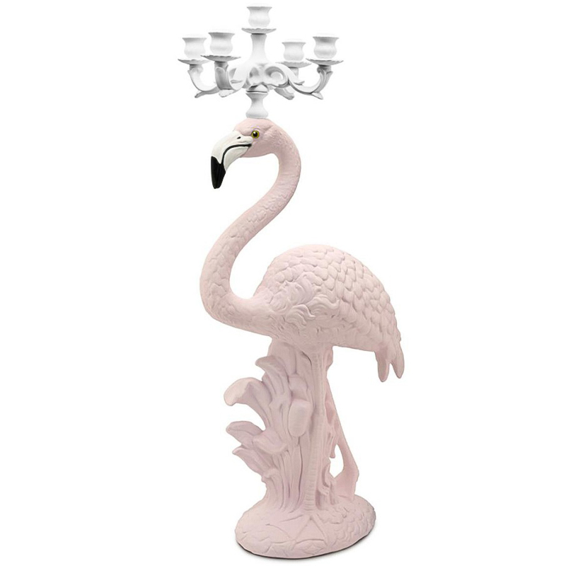 Подсвечник Candleholder Flamingo Bisc. White Pink Белый Розовый Подсвечник Candleholder Flamingo Bisc. White Pink Белый Розовый в Грозном | Loft Concept