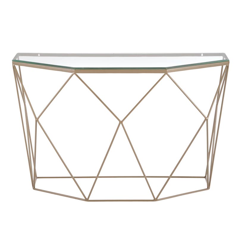 Консоль Diogo Console Прозрачный (Transparent) Винтажная латунь Консоль Diogo Console Прозрачный (Transparent) Винтажная латунь в Грозном | Loft Concept
