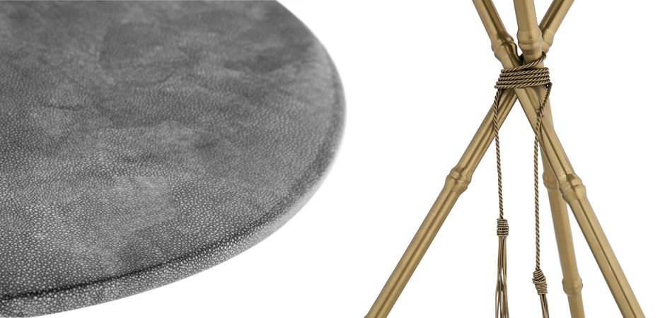 Приставной стол Stingray Skin Triangles Приставной стол Stingray Skin Triangles - Loft-Concept в Грозном